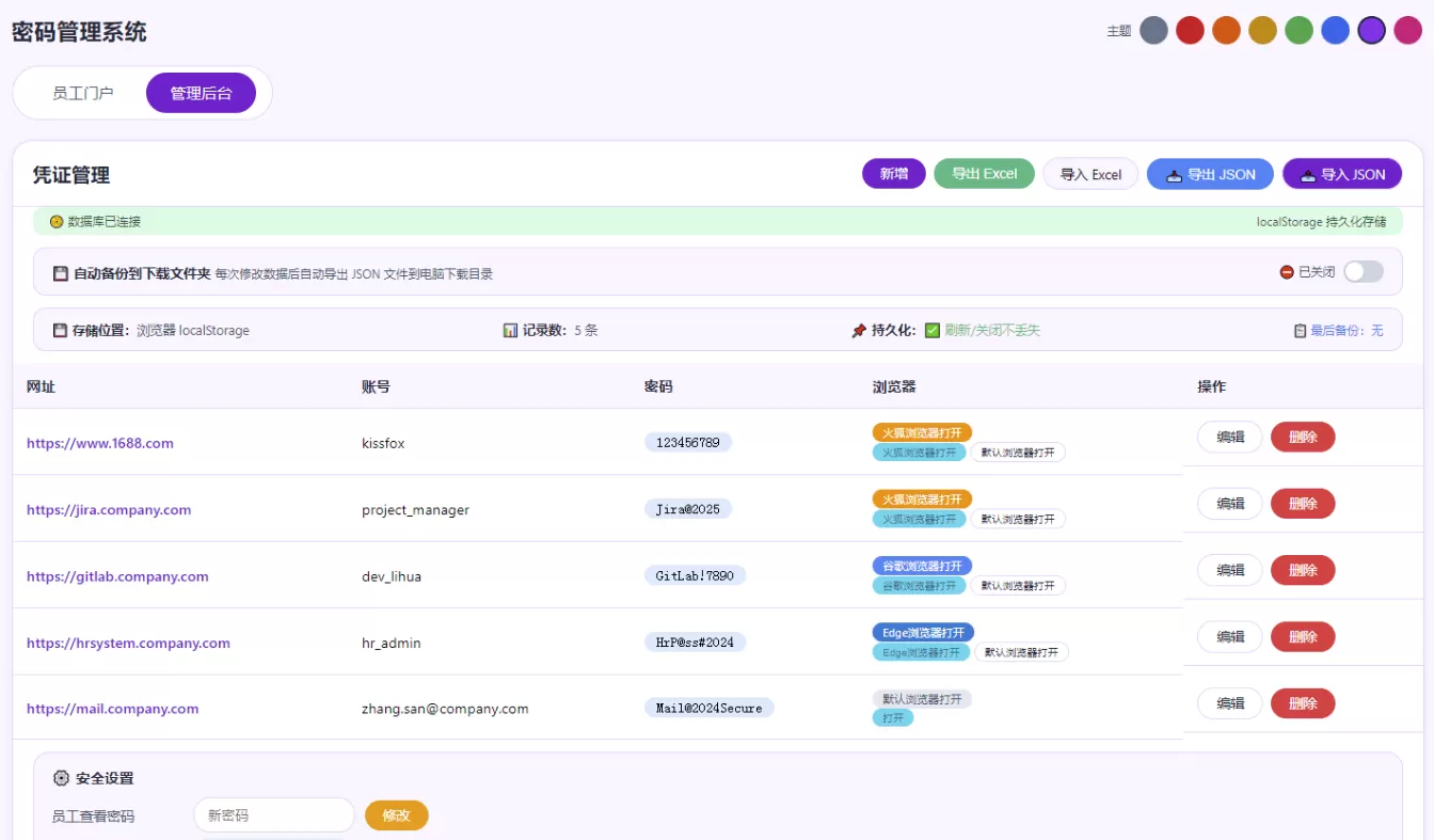 
个人整改后做的html版网页密码管理系统
-安小熙博客
-第1
张图片