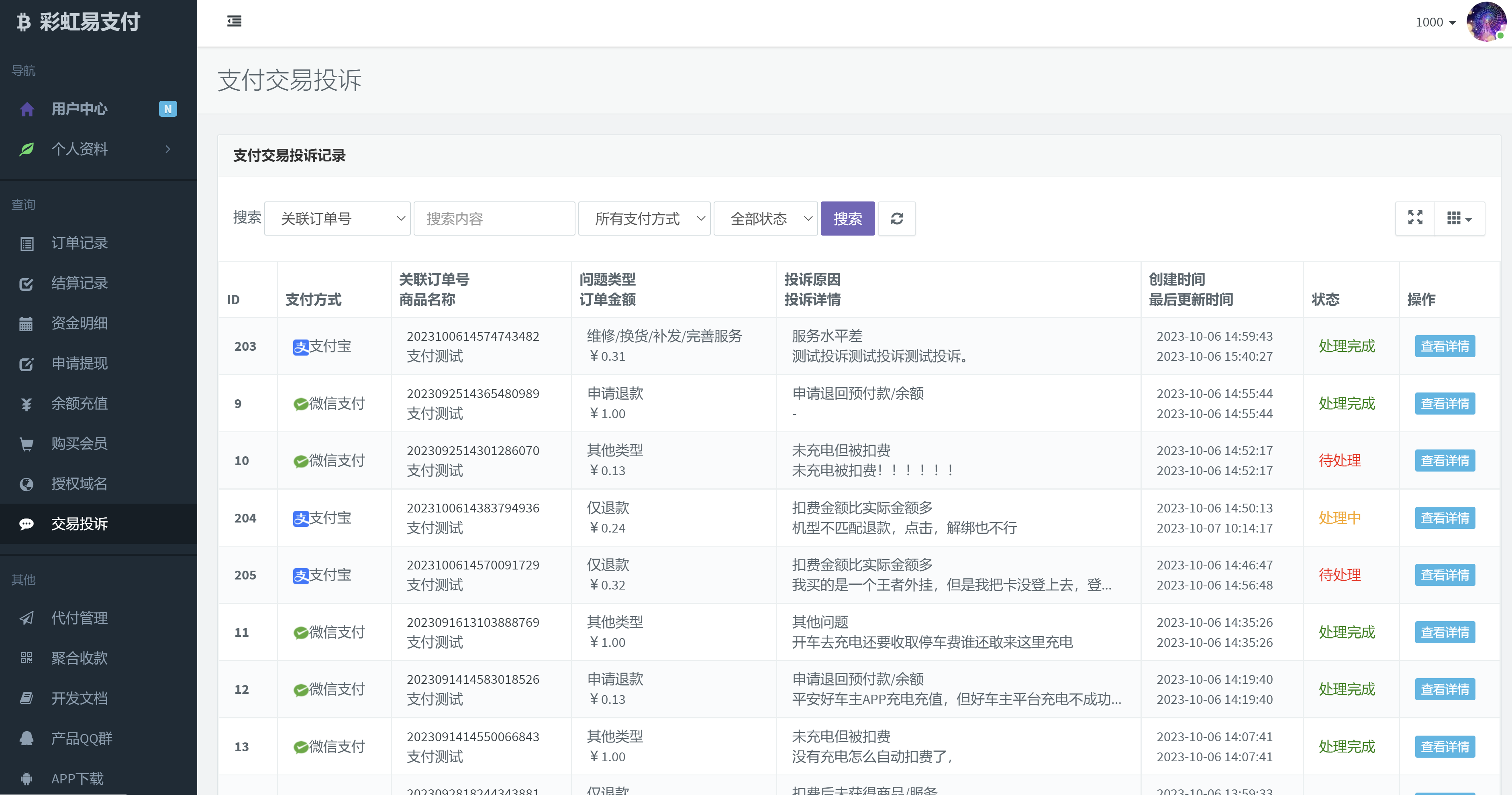 
彩虹易支付最新交易投诉插件
-安小熙博客
-第3
张图片
