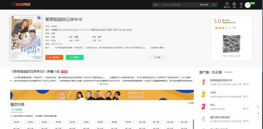 图片[2]-苹果CMS V10仿爱奇艺影视主题模板带后台